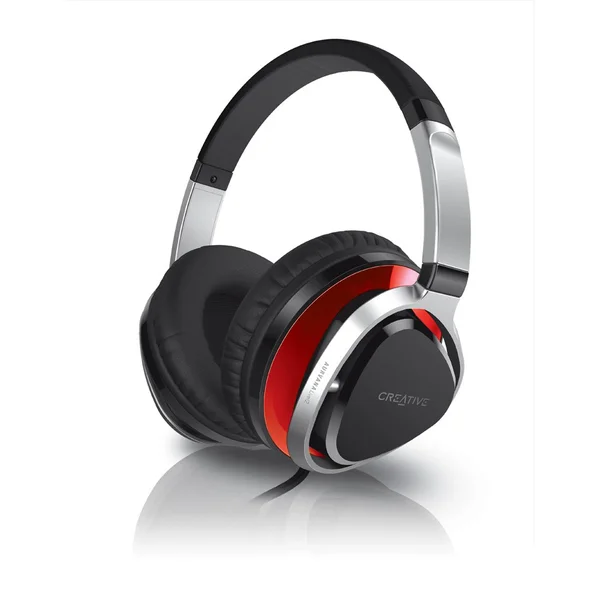 Creative Aurvana Live!2 Headphones with In-Line Mic - Black/Red