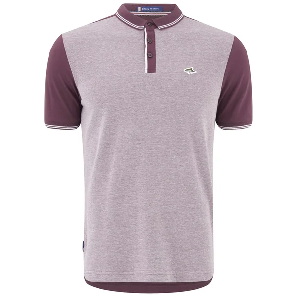 Le Shark Men's Birdseye Tipped Pique Polo Shirt - Port