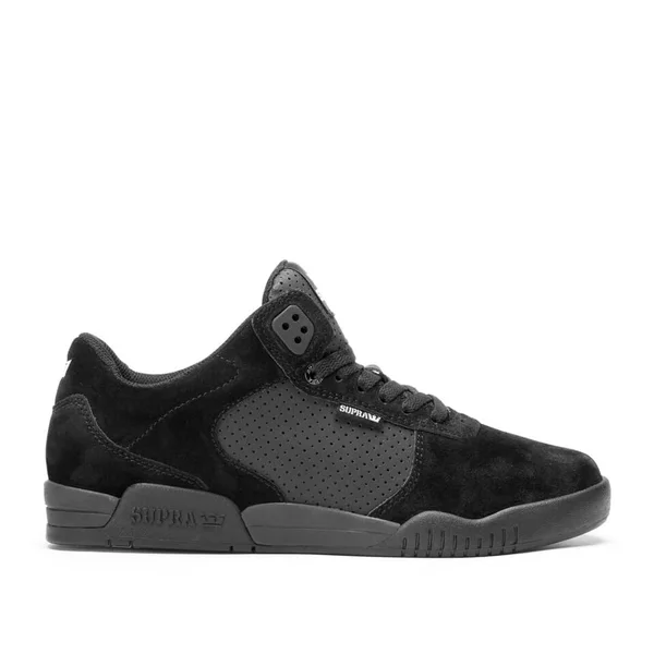 Supra Men's Ellington Mid Top Trainers - Black/Black