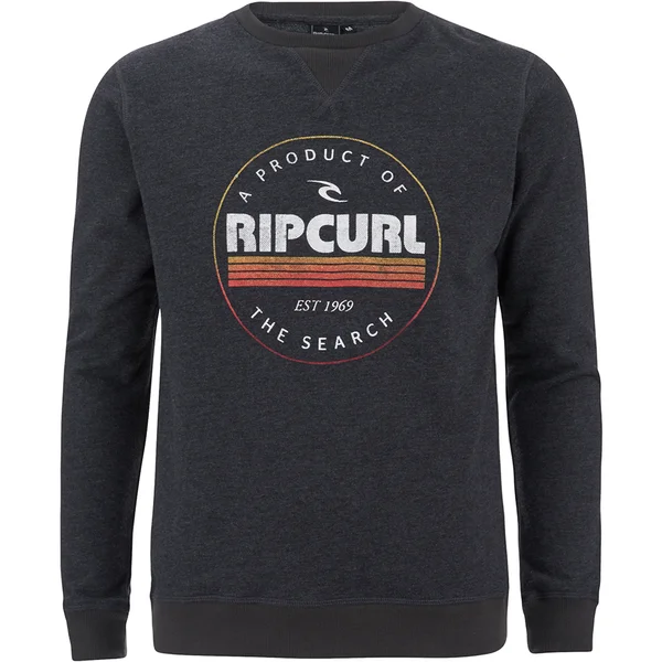 Rip Curl Men's Big Mama Circle Crew Neck Sweatshirt - Black