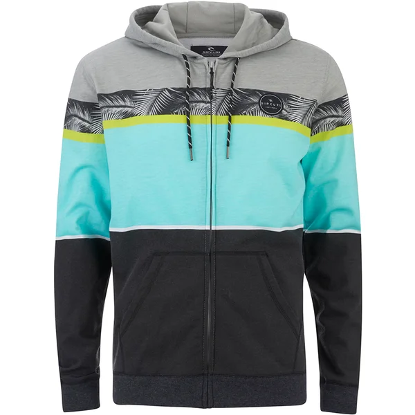 Rip Curl Men's Aggro Union Zip Through Hoody - High Rise Grey