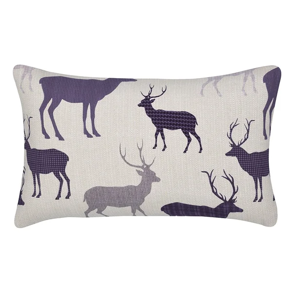Catherine Lansfield Grampian Stag Brushed Pillowcases - Navy
