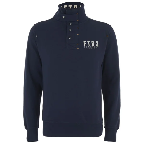 Firetrap Men's Acland Funnel Neck Sweatshirt - Midnight