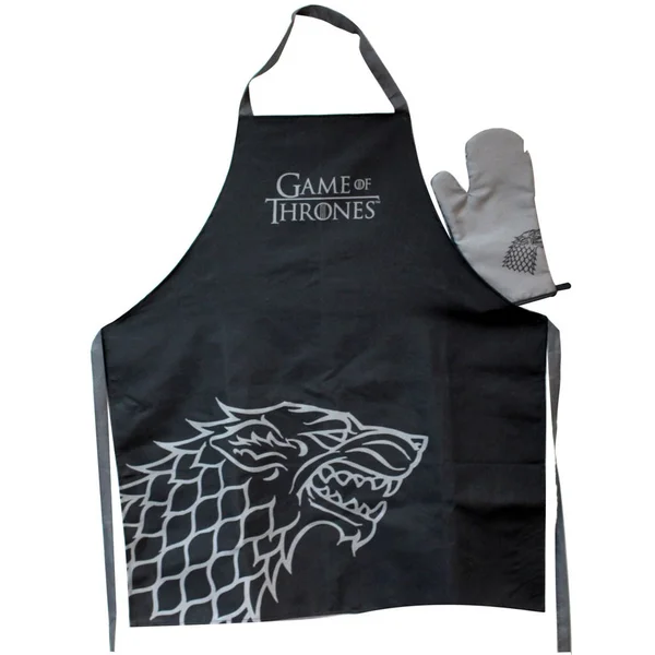 Game of Thrones Stark Apron with Oven Mitt