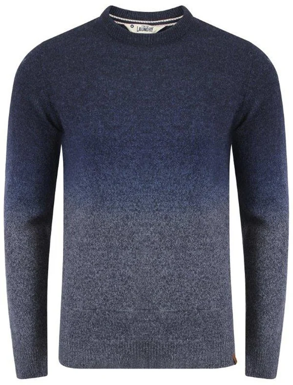 Tokyo Laundry Men's Saw Space Dye Jumper - True Navy