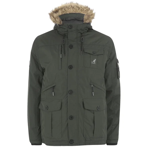 Kangol Men's Hemlock Ripstop Parka - Dark Khaki
