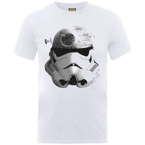 Star Wars Men's Command Stormtrooper Death Star T-Shirt - White