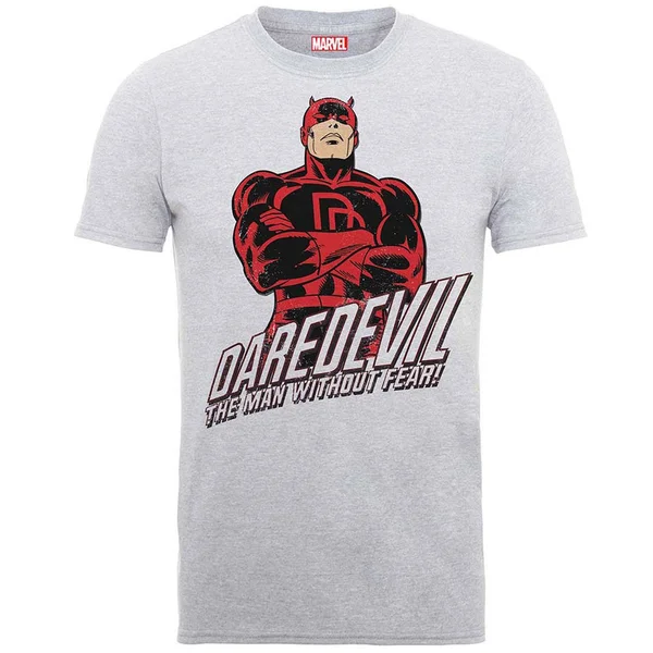 Marvel Daredevil Men's Slogan T-Shirt - Heather Grey