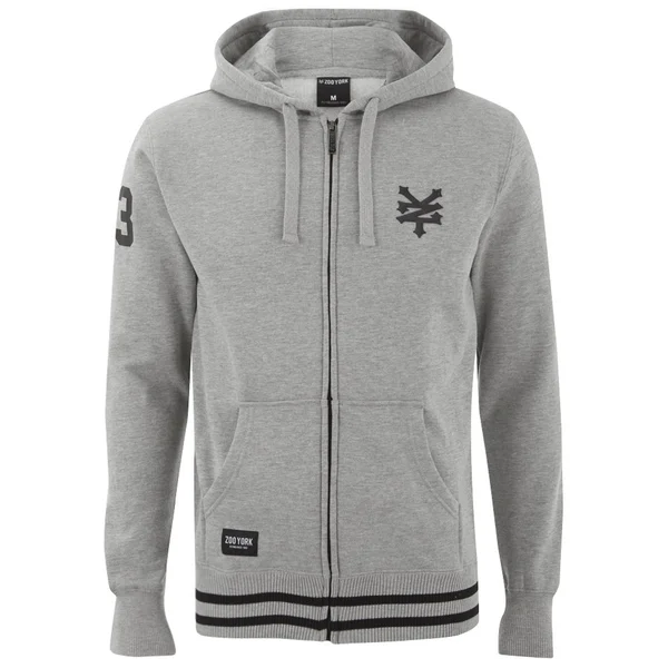 Zoo York Men's Chadder Zip Through Hoody - Ath Grey