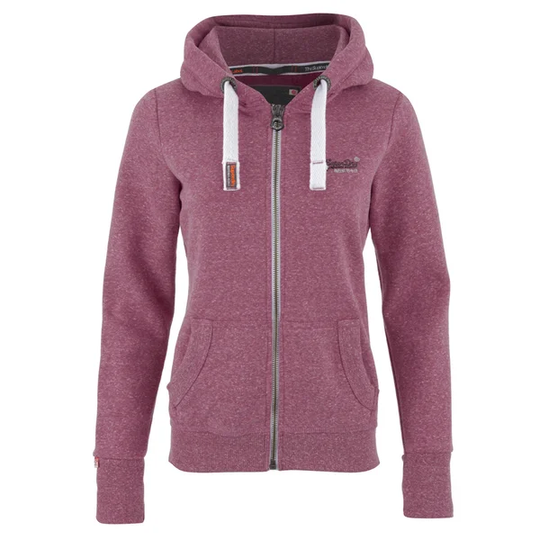 Superdry Women's Orange Label Primary Zip Hoody - Cherry Snowy