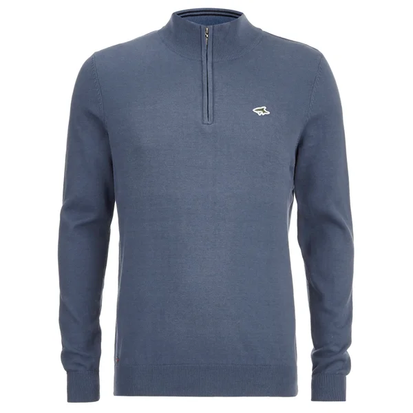 Le Shark Men's Bryon Funnel Neck Zip Jumper - Vintage Indigo
