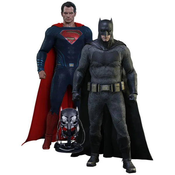 Hot Toys Batman v Superman Dawn of Justice Batman And Superman Exclusive Set 12 inch Statues
