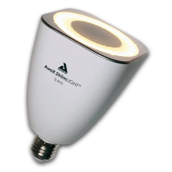 AwoX StriimLIGHT 8W E26 LED Light Bulb with Integrated Bluetooth Speaker