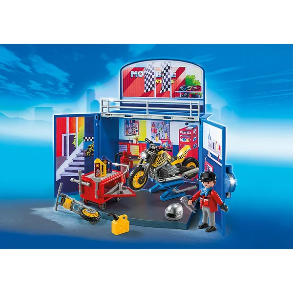 Playmobil My Secret Motorcycle Workshop Play Box (6157)