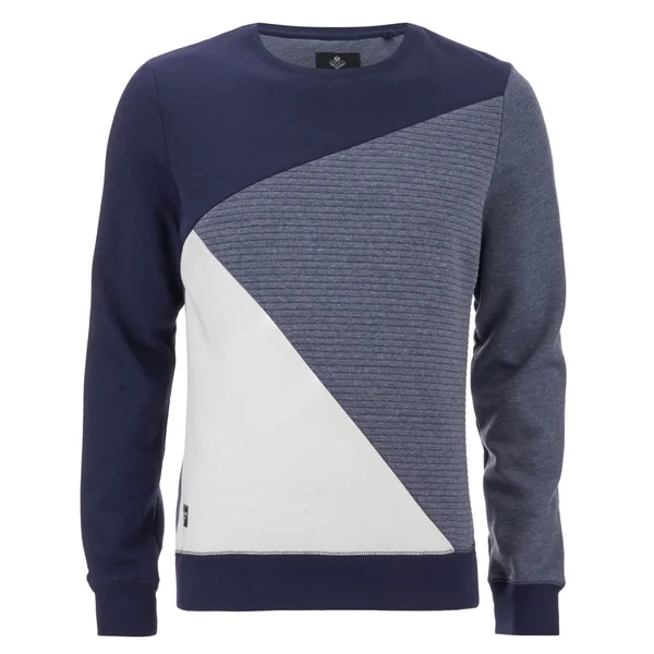 Threadbare Men's Wyoming Crew Neck Sweatshirt - Navy