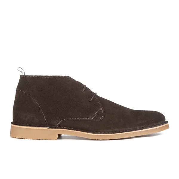 Selected Homme Men's Royce Suede Monk Shoes - Demitasse