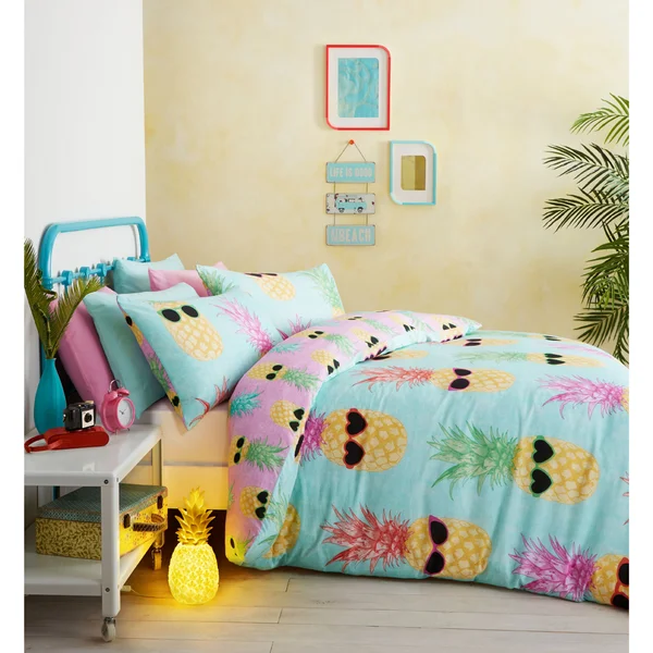 Catherine Lansfield Funky Pineapple Bedding Set - Multi
