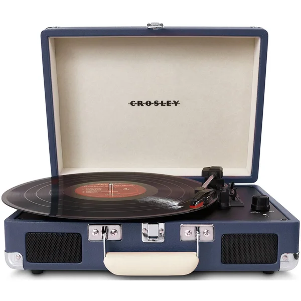 Crosley Cruiser Portable Turntable with Built-In Stereo Speakers - Blue
