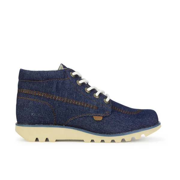 Kickers Men's Kick Hi Denim Boots - Dark Blue