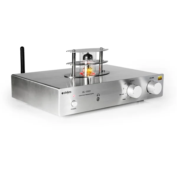 Steljes Audio ML30HD Hybrid Vacuum Valve Amplifier (2x 30W Output) - Silver