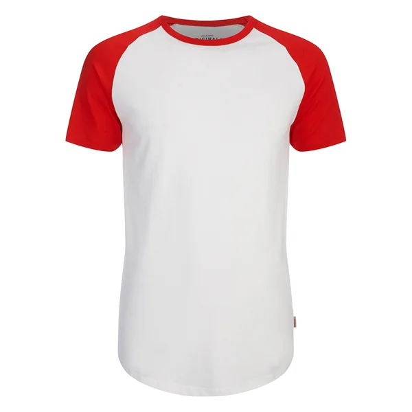 Jack & Jones Men's Originals Stan Raglan Sleeve T-Shirt - Formula One/White