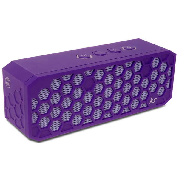 Kitsound Hive2 Bluetooth Wireless Portable Stereo Speaker - Purple