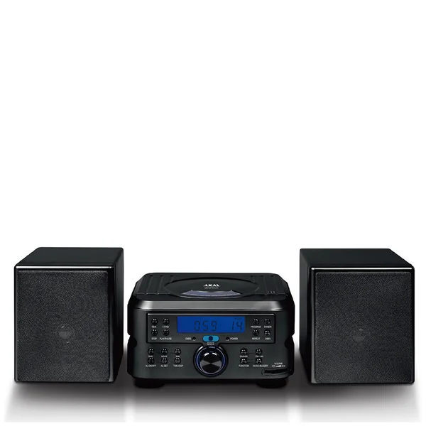 Akai A60006 Micro CD and Radio System - Black