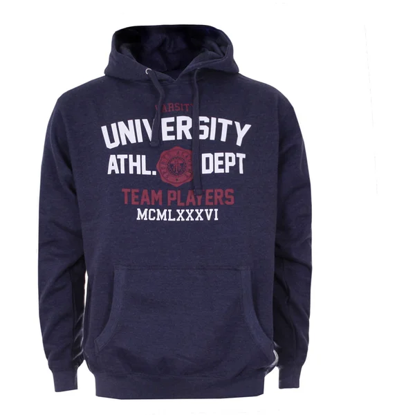 Varsity Team Players Men's University Athletic Hoody - Navy