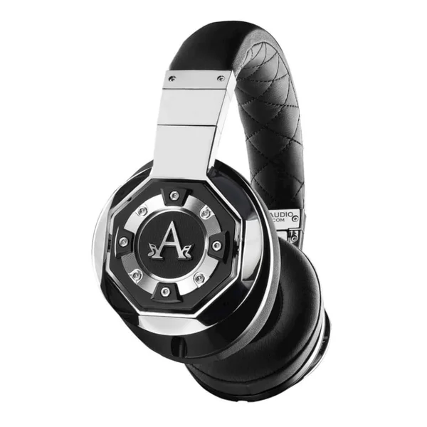 A-Audio A01 Legacy High Definition Over-Ear Headphones - Black/Liquid Chrome