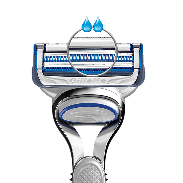 Gillette Skinguard Sensitive lubrication before and after shave