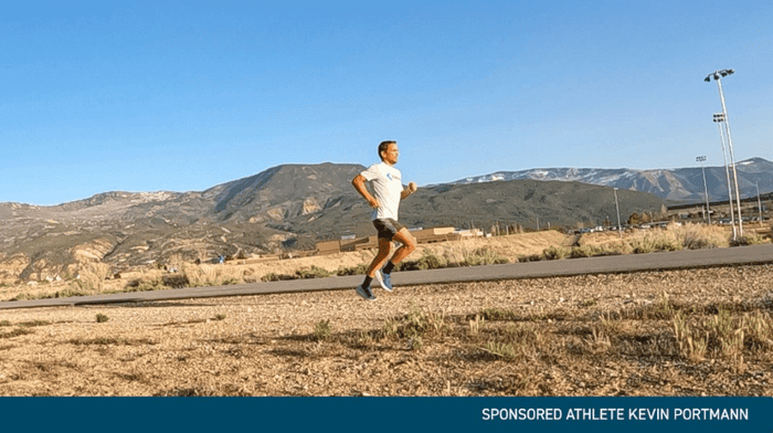 male athlete running