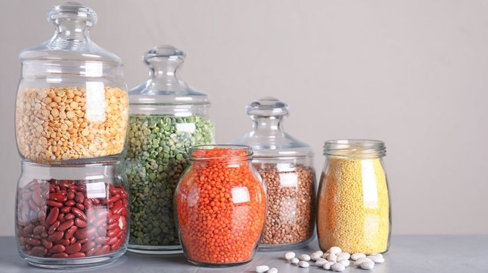 jars of lentils