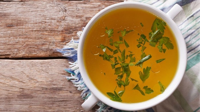 broth soup in a mug