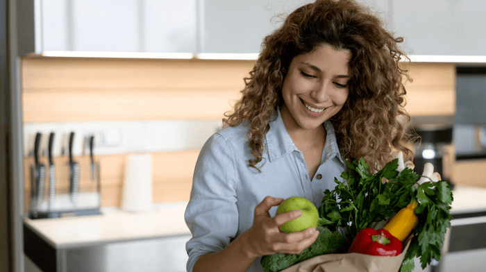 spring vegetables and fruits