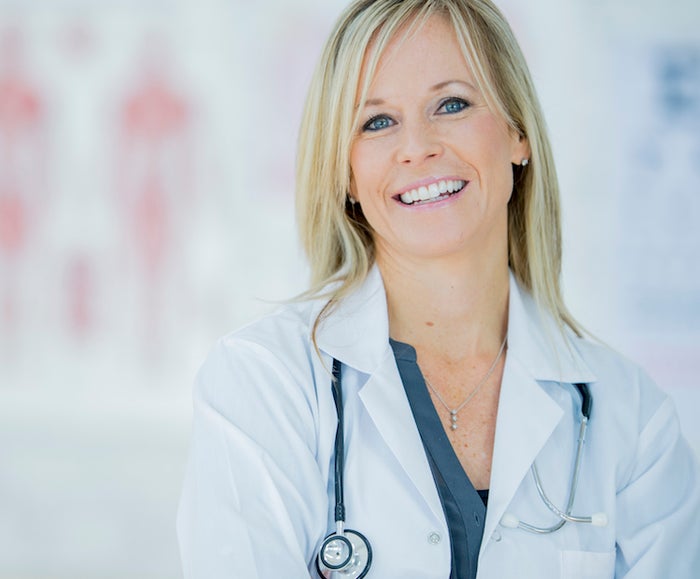 female doctor smiling 