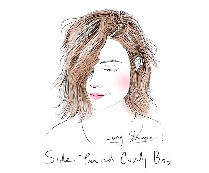 side-parted-curly-bob I Dermstore Blog
