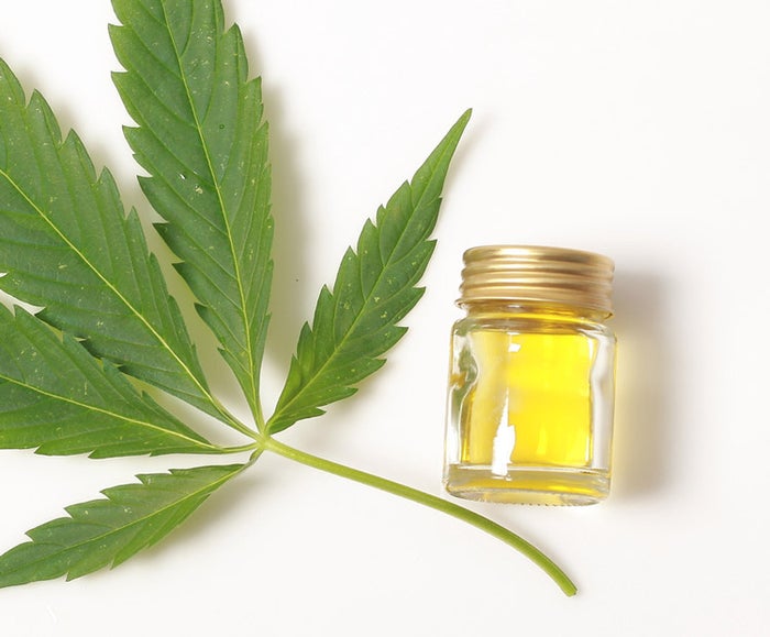 Cannabis Leaf and CBD Oil 1