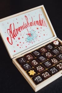 Calendário do Advento de chocolate 