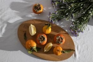 Citrus fruits and flowers