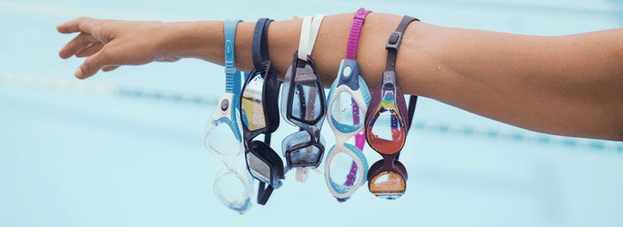 An array of Speedo goggles