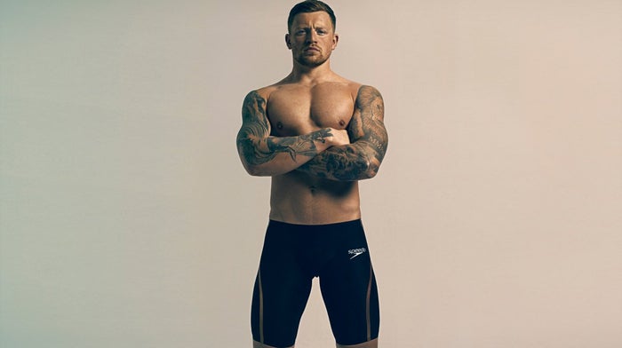 Adam Peaty in Speedo Fastskin shorts