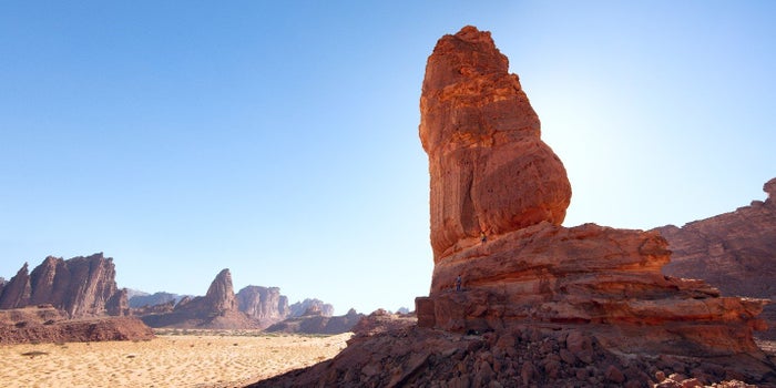 Saudi Arabian stack in Desert