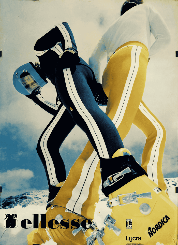 Ski action shot