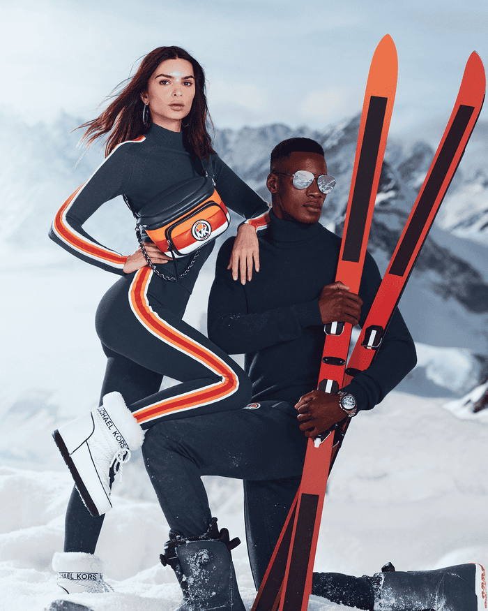 Ski action shot