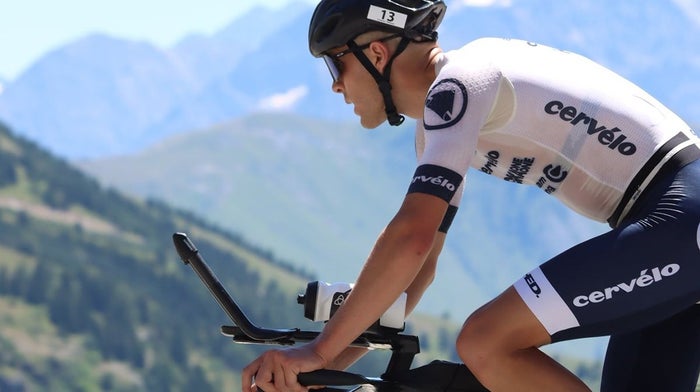 Ironman Leon Chevalier rides in Drag2Zero