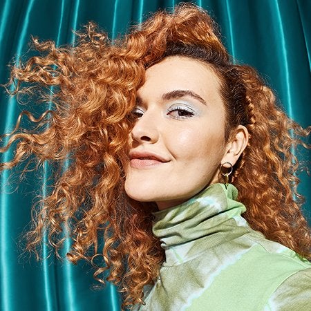 woman with type 3 curly hair