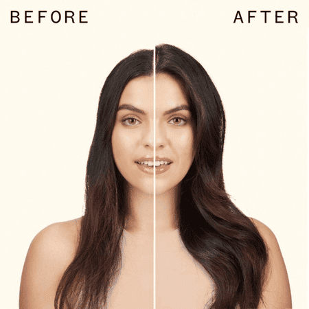 before and after blowdry