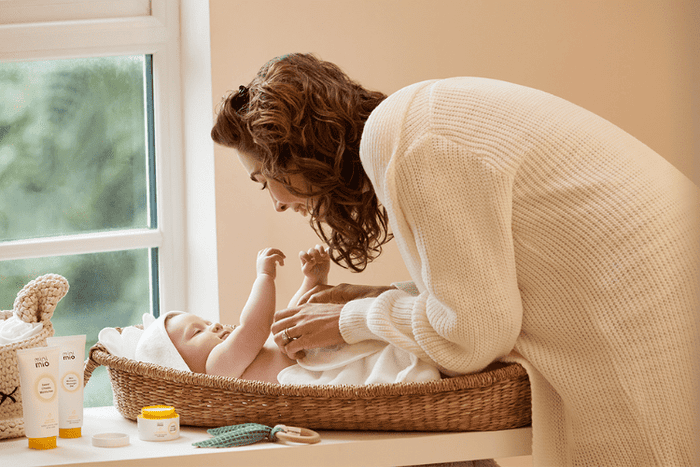 mum bonding with baby