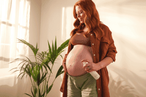 pregnant woman in trimester 3