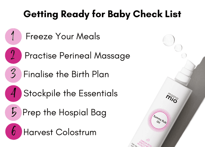 getting ready for baby check list